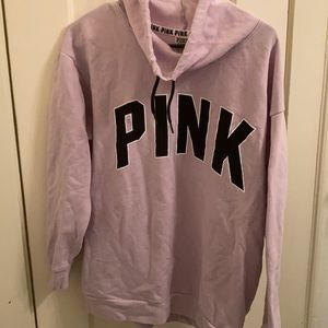 💜 PINK lavender cowl neck sweater 💜